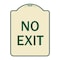 Signmission Parking Lot No Exit Heavy-Gauge Aluminum Architectural Sign, 18" L, 24" H, TG-1824-23420 A-DES-TG-1824-23420 - alternate 1